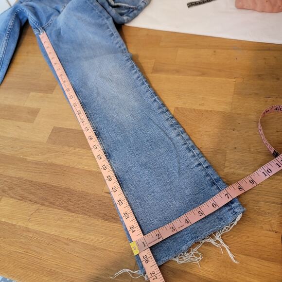 Zara High-Rise Cropped Bootcut Jean – Sky Blue / Size 4×26.5 - Picture 14 of 14